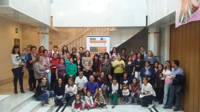 Gran éxito de participación en los talleres del LIFE Club de Fincas en Cáceres Foto de grupo del taller de Pinofranqueado,