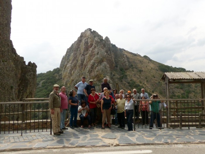 Las ventajas de vivir en territorio en Red Natura 2000 Los participantes en la visita por el Parque Nacional de Monfragüe