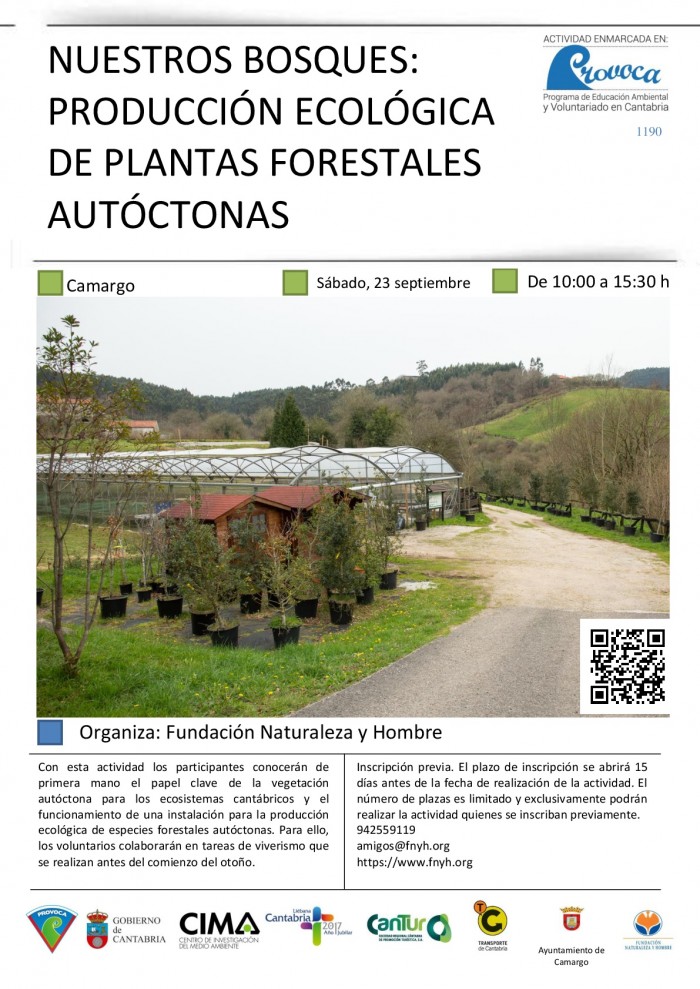 La planta forestal autóctona ya tiene nuevo voluntariado PROVOCA cartel PROVOCA