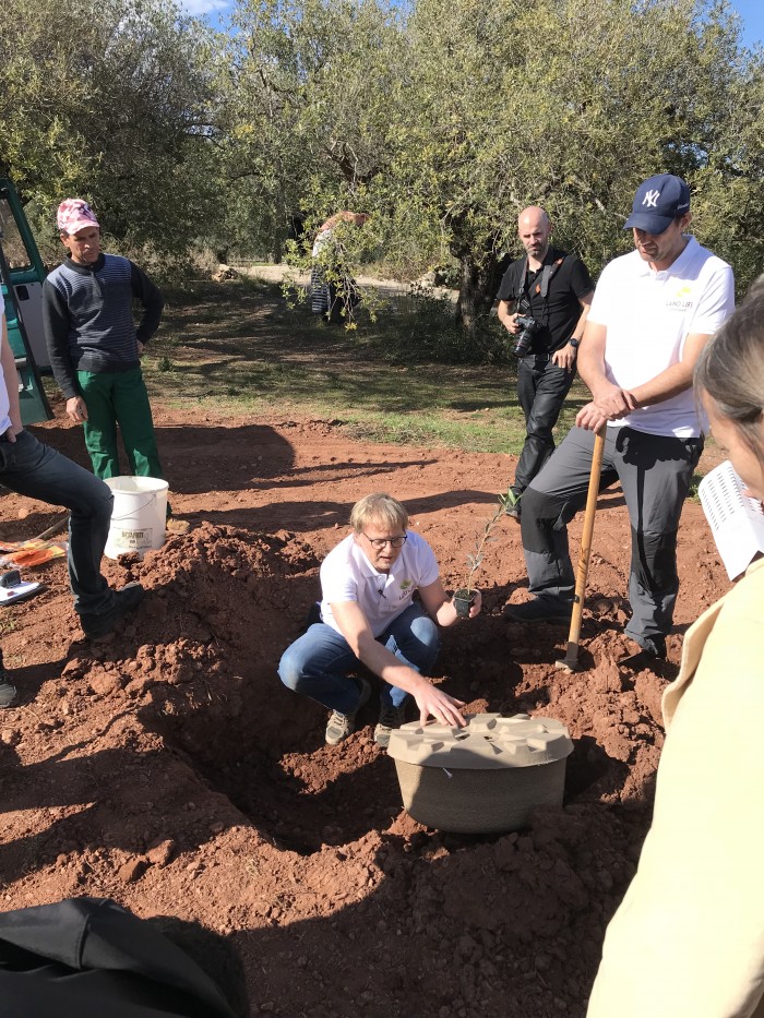 Haciendo bosques con futuro sobre el terreno Asistiendo a la plantación de árboles con nuevas tecnologías de cocoon