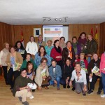 Foto de las participantes en el taller de Robleda