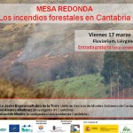 Convocatoria Mesa redonda sobre los incendios forestales en Cantabria 17 marzo 2017