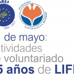 Cabecera del cartel para las actividades de voluntariado por los 25 años de LIFE