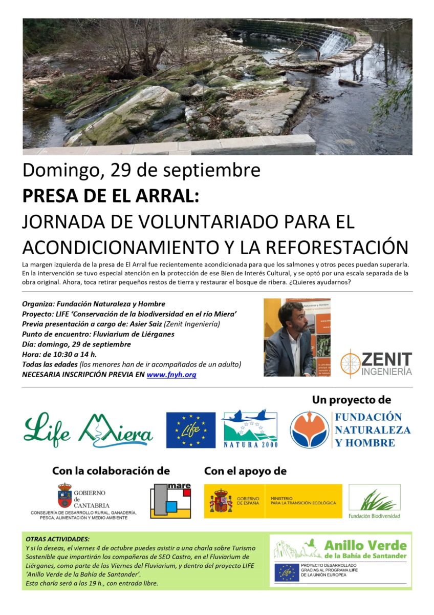 Jornada de voluntariado en la presa de El Arral